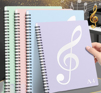 Carpeta de Partituras con Clip, Material PP A4, 40/60 Páginas, Diseño Impermeable, Específica para Estudiantes de Piano