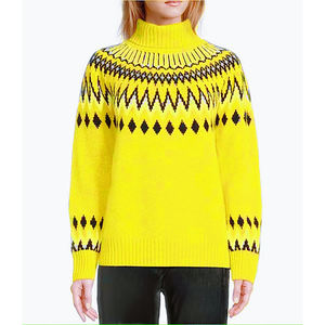 <b>Mock</b> <b>Neck</b> Sweater Women's New Style Fashion Casual Color Block Slim Fit Figure-Flattering Pullover <b>Top</b> Inner Wear Knit Sweater - Product Image 1