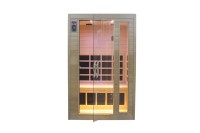 Diseño moderno Interior Personal Sauna Baño Barato Infrarrojo lejano Cabina de vapor seco con panel de control de computadora