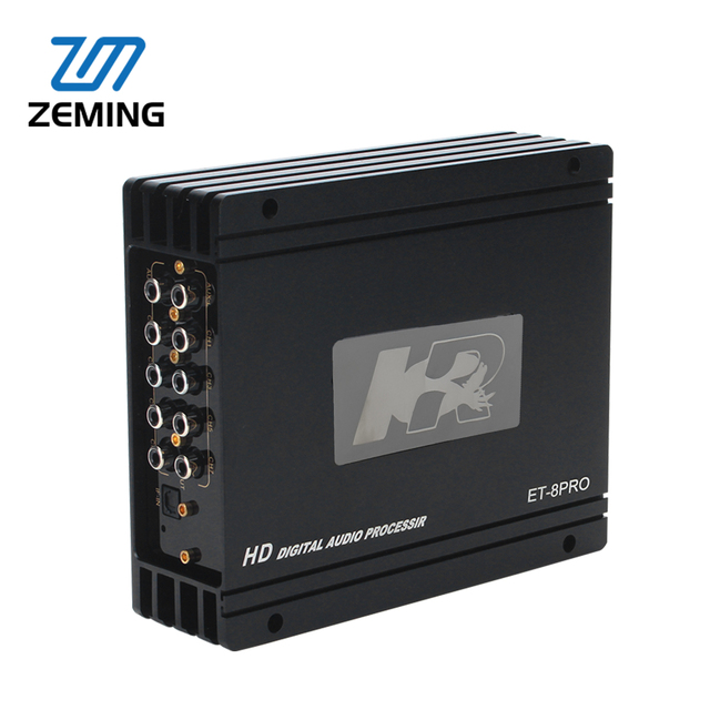 Zeming High-Power Class D DSP 6-Channel Car Amplifier with Crossovers and High Level Input for Car Audio Speaker System