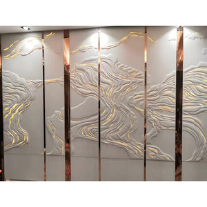 Роскошный домашний Настенный декор, отделка интерьера, ПВХ, гостиная, ТВ, фон для спальни, рельефные 3D художественные настенные панели - Product Image 4