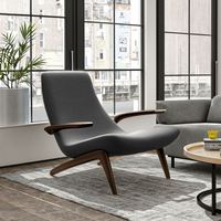Fauteuil de luxe moderne en bois massif, écologique, avec assise en tissu et accoudoirs, pour salon, chambre, chaise de loisirs rembourrée pour appartement et villa