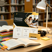 Brochure en papier kraft imprimée sur mesure, pliée, pour la publicité d'entreprise, menu de restaurant, emballage écologique