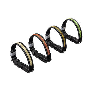 Coleira LED Anti-estrangulamento para Cães Teddy com Fita de Nylon Recarregável e Refletiva, Ecológica para Raças Pequenas e Médias - Product Image 1