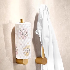 Porte-serviettes mural en cuivre standard de 30 cm à barre unique pour salle de bain, installation sans perçage - Product Image 4