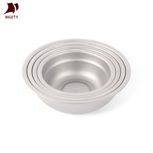 Tazón de Titanio Irrompible, Ligero y Fácil de Limpiar, Ideal para Campamentos al Aire Libre, Venta al por Mayor de Fábrica - Product Image 1