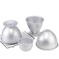 Moule à gâteau de robe de princesse de dessin animé 6 "8" alliage d'aluminium et silicone PC métal emballé pour la décoration