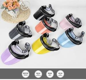 Logo personnalisé vente en gros d'usine de visières colorées chapeau pare-soleil <span class=keywords><strong>holographique</strong></span> anti-UV protection UV <span class=keywords><strong>casquette</strong></span> de visière transparente - Product Image 6