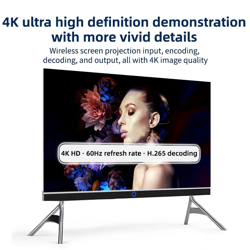 2-layar pisah 4K UHD sistem presentasi nirkabel dan sistem kolaborasi HDMI untuk ruang konferensi