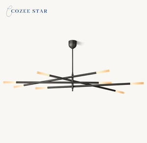 Cozee Star Lustre LED Moderne avec Branche d'Arbre Verre <span class=keywords><strong>Rousseau</strong></span> Tige Gravée E26 Base D'ampoule pour Chambre Salle À Manger Lampes Suspendues - Product Image 5