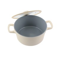 Ensemble de casseroles et poêles de 7 pièces, ensemble de cuisson en alliage d'aluminium avec couvercle en verre