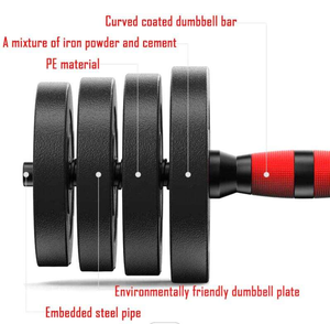 Mancuernas ajustables de PVC y cemento para entrenamiento de gimnasia, equipo portátil de levantamiento de <span class=keywords><strong>pesas</strong></span> para hombres y <span class=keywords><strong>mujeres</strong></span> - Product Image 3