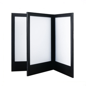 Menu lumineux en cuir PU pour bar et boîte de nuit, porte-menu rétroéclairé à LED, 4 vues, 3 panneaux, menu lumineux pour <span class=keywords><strong>restaurant</strong></span> - Product Image 6