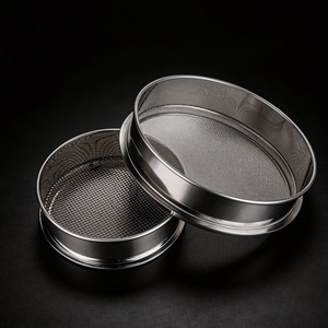 Tamis de laboratoire en acier inoxydable pour l'analyse des particules de sable et des agrégats du sol, ensemble de tamis manuel pour les essais géotechniques - Product Image 1