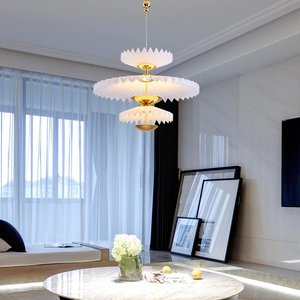 Candelabro decorativo de interior minimalista escandinavo personalidad creativa arte danés Ins viento paraguas en forma de luces colgantes - Product Image 3