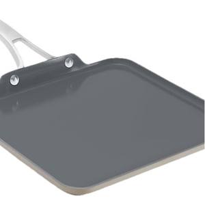 Poêle à <span class=keywords><strong>pizza</strong></span> en aluminium pliable jetable transfrontalière poignée en acier inoxydable antiadhésive pour cuisinière à Induction bacon friture crêpe - Product Image 5