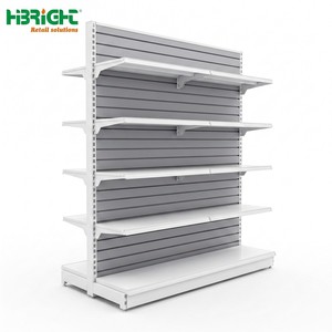 Étagères Gondoles Métalliques Double Face pour Supermarchés, Équipement de Magasin d'Alimentation, Présentoirs pour Magasins de Proximité, Taille Personnalisée - Product Image 2