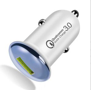 ลดราคา! ที่ชาร์จในรถยนต์แบบพอร์ตเดียว 18W ชาร์จเร็ว พร้อม QC3.0 พอร์ต Type-C และ USB ป้องกันไฟฟ้าลัดวงจร - Product Image 1