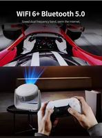 YDH H96 Max K1 H713 4K Projecteur 600 lm 60-150 Pouces 1080P Android 11 WiFi6 + BT 5.0 Business & Education 4K