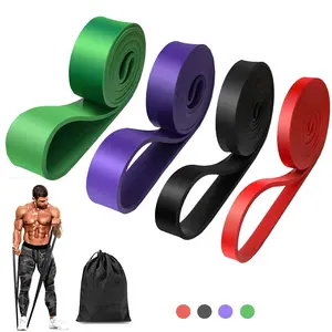 Factory Wholesale Portable Body building Yoga Muscle exercise Latex Pull up Assist Bands workout gym Fitness bands