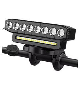 HSD J1018 Nouveau phare de vélo VTT à LED rechargeable par USB, lampe de <span class=keywords><strong>cyclisme</strong></span> étanche avec <span class=keywords><strong>klaxon</strong></span> intégré - Product Image 2