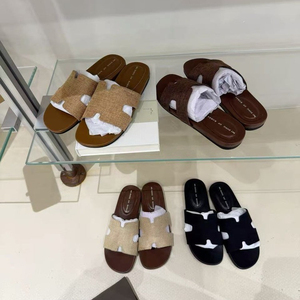 Sandali piatti da donna intrecciati con intaglio a <span class=keywords><strong>H</strong></span>, casual, da esterno, estivi, scarpe da donna, <span class=keywords><strong>ciabatte</strong></span> da donna - Product Image 1