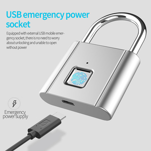 Serrure d'armoire d'alarme d'empreinte digitale de haute qualité, serrure de porte intelligente de journal intime, mot de passe, <span class=keywords><strong>cadenas</strong></span> de sécurité de porte extérieure étanche - Product Image 3