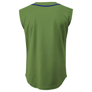 Maillot de baseball sans manches haut de gamme pour équipe, en tissu sportif à séchage rapide, coupe confortable, vêtements de baseball personnalisés, vente en gros - Product Image 4