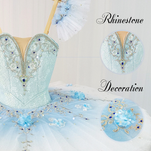 T0326 nouvel arrivage <span class=keywords><strong>Tutu</strong></span> de Ballet professionnel pour filles, <span class=keywords><strong>Tutu</strong></span> de crêpes <span class=keywords><strong>bleu</strong></span> <span class=keywords><strong>ciel</strong></span> - Product Image 5