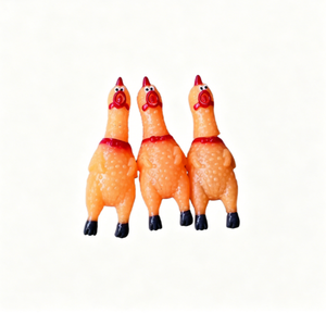 Venta Directa de Fábrica, Llaveros de PVC de Pollo Gritón Creativos de Alta Calidad, Lindos Llaveros de Vinilo con Diseño de Dibujos Animados, Juguetes para Niños - Product Image 4