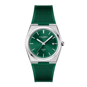 Reloj de Hombre Retro, Simple, Deportivo, de Negocios, Luminoso, con Calendario, Caja de Aleación de Cuarzo, Esfera de Vidrio, Correa de Silicona - Product Image 6