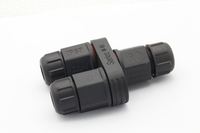 Conector Tipo Y M21 de 2 y 3 Pines, Conector de Cable de Acoplamiento Rápido a Prueba de Agua IP68 para Iluminación LED Exterior e Industria Automotriz