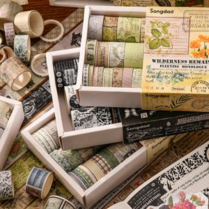 Juego de Cintas Adhesivas Decorativas Vintage, Cintas Washi Retro para Manualidades, Scrapbooking, DIY, Envoltura de Regalos - Product Image 6
