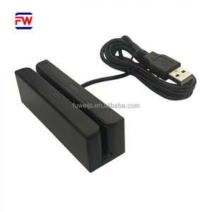 Personnalisable Mini <span class=keywords><strong>MSR</strong></span> 90 USB 3 pistes <span class=keywords><strong>HICO</strong></span> lecteur de bande magnétique 13.56 MHz fréquence ABS matériel - Product Image 1