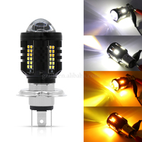 12V à 32V double couleur Led moto phare ampoule feux de croisement puissance H4 P15D BA20D antibrouillard pour moto conduite phare