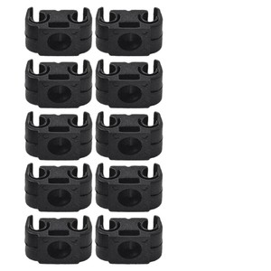 Dual Brake Line <b>Clamps</b> Black 5mm 3/16 Inch Plastic Cable Organizers Wire <b>Clips</b> Auto Fastener - Product Image 3