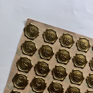 สติกเกอร์ซีลขี้ผึ้งลายใหม่ขายดี สีโรสโกลด์ เนื้อนุ่ม สำหรับติดซองจดหมาย - Product Image 2