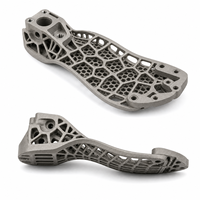 Châssis de support de pied pour robot humanoïde en alliage de titane Ti6Al4V, treillis de distribution de charge, fabrication additive, impression 3D métallique