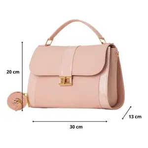 Sac à main Fana Clara pour femme, rose, motif floral, décorations de fleurs et de plantes, M3860 - Product Image 4