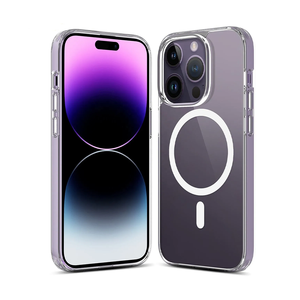 Promotion clair antichoc chargeur <span class=keywords><strong>Mag</strong></span> étui de téléphone pour <span class=keywords><strong>iPhone</strong></span> 16 15 14 Pro Max Transparent sûr magnétique étui de téléphone portable - Product Image 1