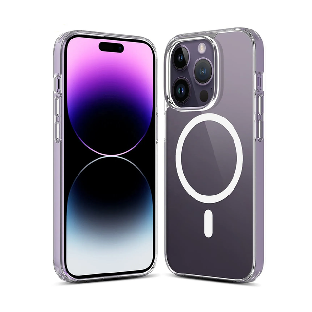 Promotion Clear Shockproof Charger Mag Phone Case for iPhone 16 15 14 Pro Max Transparent Safe Magnetic Mobile Phone Case