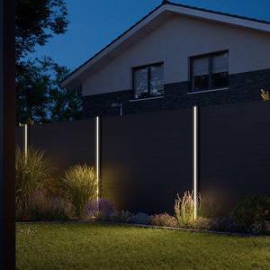 Clôture WPC moderne Solutions Led pour la sécurité de la maison Clôture 3D de confidentialité Accessoires en aluminium nouvellement conçus pour les villas - Product Image 3