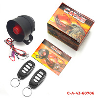 Système d'alarme de voiture 12V unidirectionnel, alarme antivol pour véhicule, protection de sécurité avec 2 télécommandes, antivol automatique pour voiture et moto