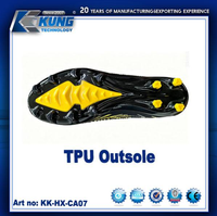 Semelles de football en TPU pour chaussures de foot, semelles de football en TPU haute résistance à l'abrasion pour chaussures de foot, antidérapantes et durables