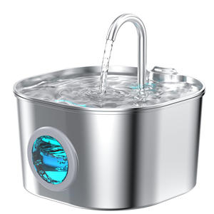 2025 नए ओम स्टेनलेस स्टील 2.2L स्वचालित पालतू पानी डिस्पेंसर बिल्ली पानी के साथ पानी का फव्वारा - Product Image 1