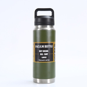 Diseño respetuoso con el medio ambiente Botella de agua potable con aislamiento de acero inoxidable Vaso de café Frasco deportivo 800 Ml - Product Image 3