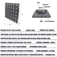Baiqi Bon Prix 36pcs 36W*8 RGB LED DMX512 Projecteur Matriciel pour Scènes, Fêtes et DJ, Lumière Matricielle RGB 6x6 pour Mariages et Boîtes de Nuit
