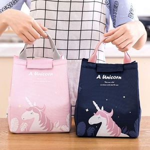Lonchera Infantil Portátil Personalizada con Diseño de Unicornio, Bolsa Térmica de Aluminio para Picnic y Viajes - Product Image 1