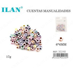 Perline Quadrate Multicolore Ilan 6x6mm per Lavori Artigianali - Product Image 3