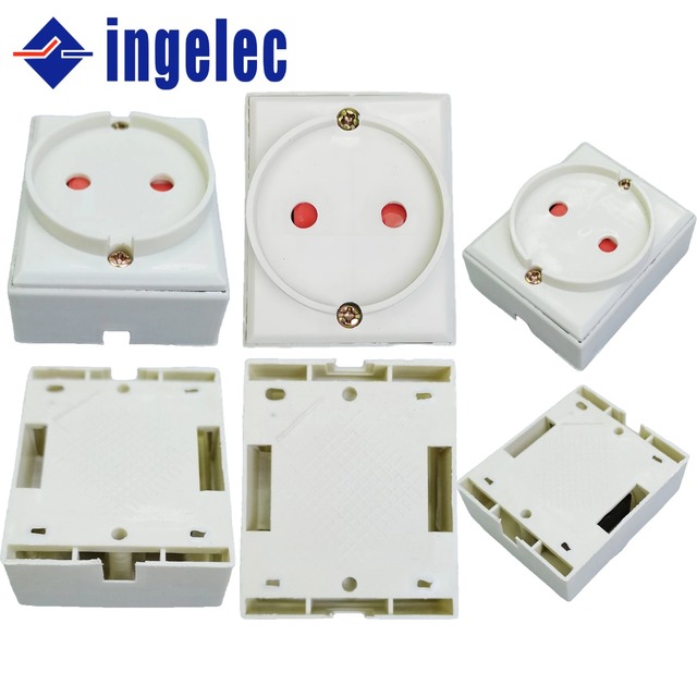 Ingelec EU Indoor Wall Socket High Temperature Flame Retardant Pc Board Wall French Slot White Wall Switch Socket Electrical